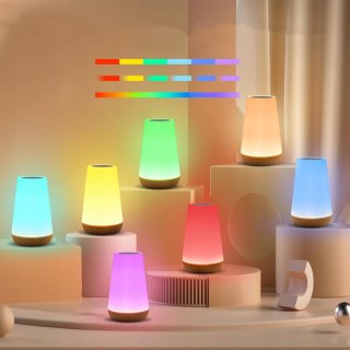 Bezprzewodowa Lampka 13 Kolorów Dotykowa RGB pilot LAMPKA NOCNA LED USB