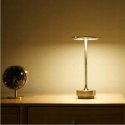 ELEGANCKA LAMPKA STOŁOWA BEZPRZEWODOWA RETRO 3 KOLORY LED ZŁOTA