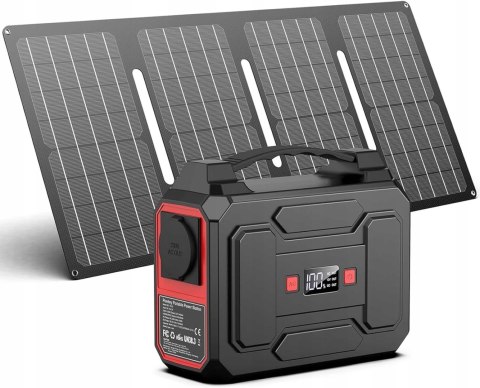 STACJA ZASILANIA 100W GENERATOR SOLARNY + 40W SOLAR POWYSTAWOWY