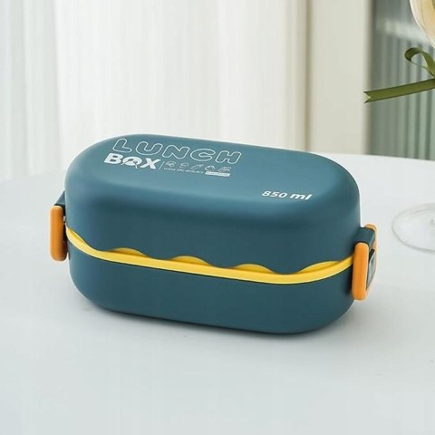 Śniadaniówka Lunch Box Pojemnik Na Śniadanie z łyżką Zamykane 850ml