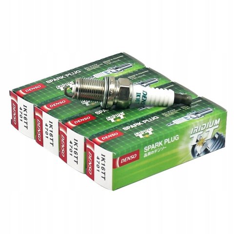 4X DENSO ŚWIECA ZAPŁONOWA IRYDOWA IK16TT 4701 LPG/CNG, 19,0 mm, 16 mm