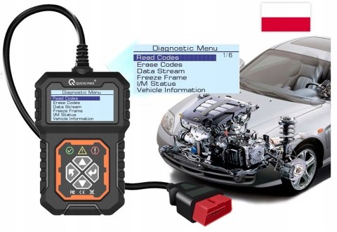 Diagnostyczny Tester Interfejs OBD2 POLSKI Skaner