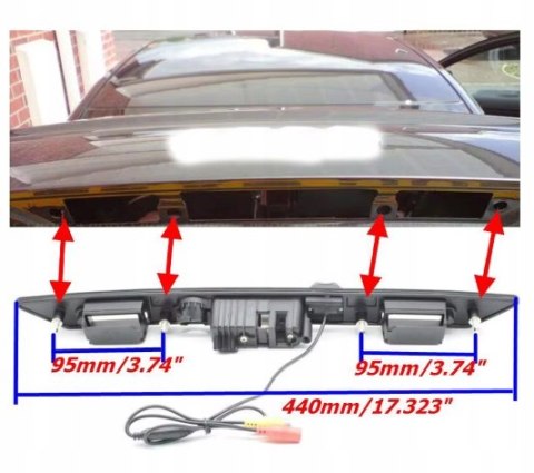 Kamera cofania na klapę tylną do Audi A3 A4 A5 A6 A8