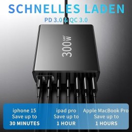 Ładowarka sieciowa 7-portowa 280W 3x USB + 4 x Typ-C