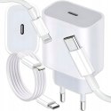 SZYBKA ŁADOWARKA DO IPHONE KOSTKA 20W + KABEL 1M / USB-C - IPHONE LIGHTING