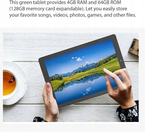 Tablet KISEDER K960 10" 8 / 64 zielony + klawiatura + rysik