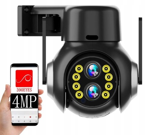 KAMERA ZEWNĘTRZNA WI-FI 360 IP FULL HD ZOOM 4MPx CZARNA