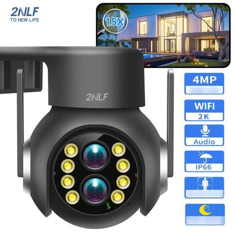 KAMERA ZEWNĘTRZNA WI-FI 360 IP FULL HD ZOOM 4MPx CZARNA