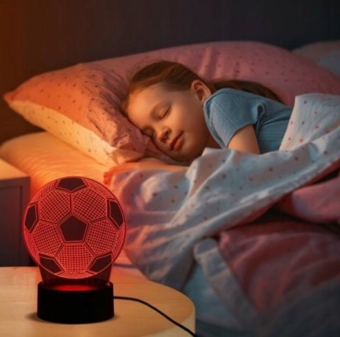 Lampka nocna led 3d piłka