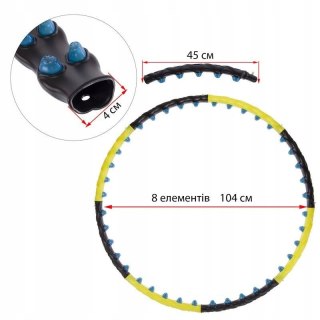 ODCHUDZAJĄCE HULA HOOP HOP MAGNETYCZNE MASAŻ KOŁO