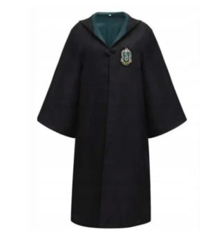 PRZEBRANIE STRÓJ HARRY POTTER SLYTHERIN PELERYNA CZARODZIEJA ROZMIAR XL