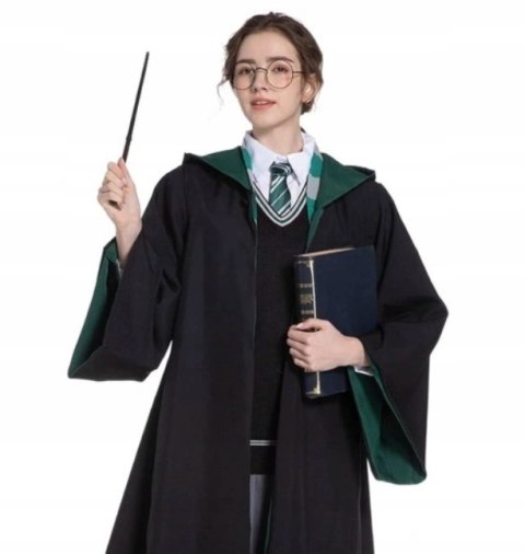 PRZEBRANIE STRÓJ HARRY POTTER SLYTHERIN PELERYNA CZARODZIEJA ROZMIAR L