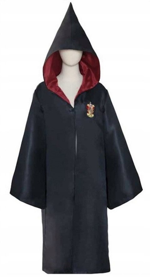 STRÓJ PRZEBRANIE HARRY POTTER GRYFFINDOR PELERYNA CZARODZIEJA TOGA L