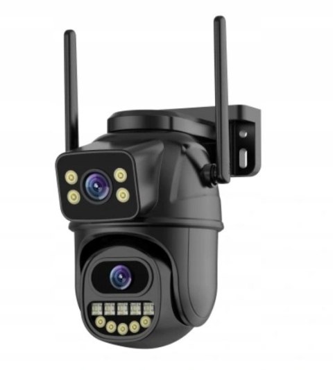 PODWÓJNA KAMERA ZEWNĘTRZNA IP INTELIGENTNA OBROTOWA IP WIFI QHD 2x 3MP ZOOM