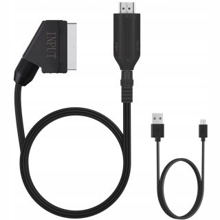 Scart Na HDMI Konwerter Z Kablem HDMI Adapter HDTV