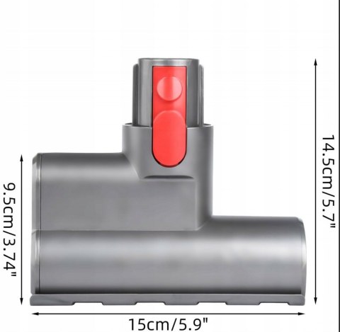 MINI SZCZOTKA TURBO DO ODKURZACZ DYSON V7 V8 V10 V11 V15 DO KURZU DOMOWEGO