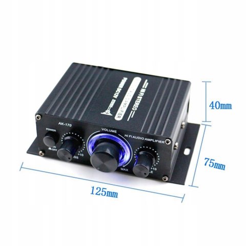 200W + 200W HiFi Stereo 12 V Wzmacniacz audio