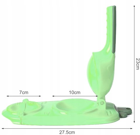2w1 MASZYNKA FORMA DO LEPIENIA PIEROGÓW PIEROGARKA zielona