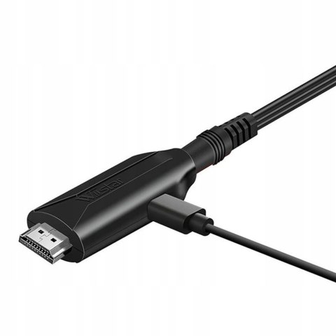 Scart Na HDMI Konwerter Z Kablem HDMI Adapter HDTV