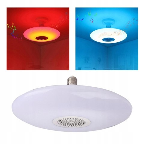 Muzyczna Lampa sufitowa UFO LED RGB Głośnik Bluetooth E27