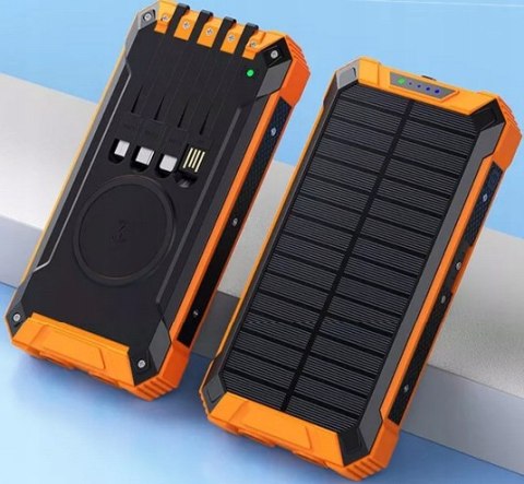 POWERBANK ŁADOWARKA SOLARNY 30000mAh 6xUSB LATARKA LED