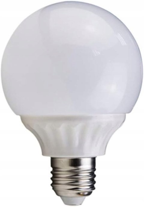 Żarówka LED 4000K barwa neutralna 5W G80 E27 220V mleczna