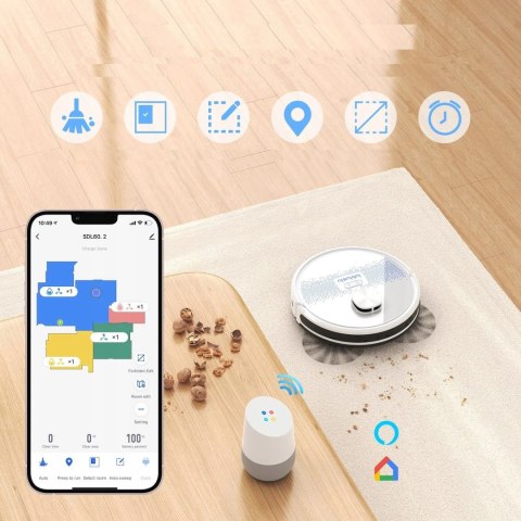 Lubluelu SL60D - Odkurzacz, robot sprzątający, mopujący bezprzewodowy