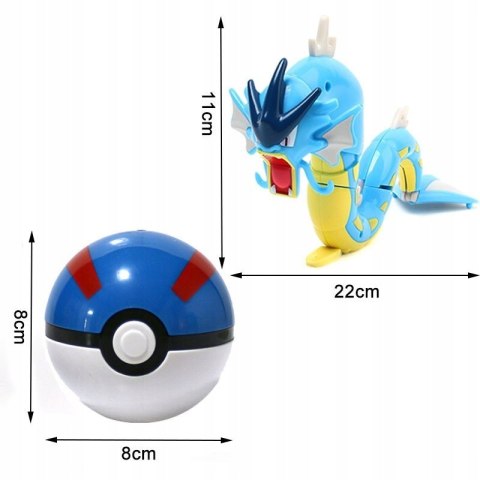 Pokeball Pokemon Go + Figurka Składana Gyarados