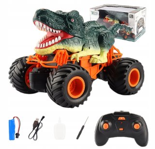 SAMOCHÓD Monster Truck ZDALNIE sterowany Dinozaury