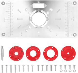 Wielofunkcyjna aluminiowa płytka stołowa routera