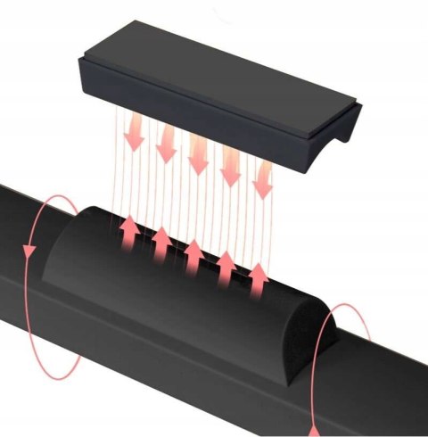 Lampka LED Magnetyczna Bezprzewodowa 3 kolory czarna