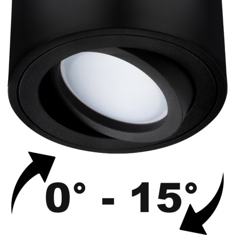 Oprawa Halogenowa Natynkowa Sufitowa TUBA SPOT LED Ruchoma Walec 50mm