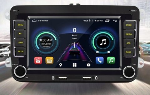 NAWIGACJA 2DIN RADIO ANDROID 14 16GB VW PASSAT GOLF LEON + KAMERA COFANIA