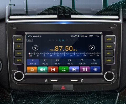 NAWIGACJA 2DIN RADIO ANDROID 14 16GB VW PASSAT GOLF LEON + KAMERA COFANIA