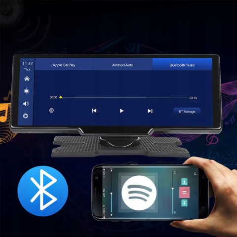 Radio Stacja Multimedialna Monitor Android Auto Apple Carplay DVR 2 Kamery