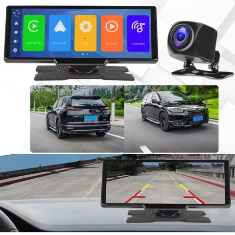 Radio Stacja Multimedialna Monitor Android Auto Apple Carplay DVR 2 Kamery