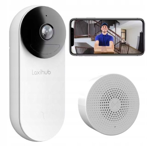 Dzwonek wideo Laxihub Bellcam Wi-Fi domofon Dwukierunkowe audio