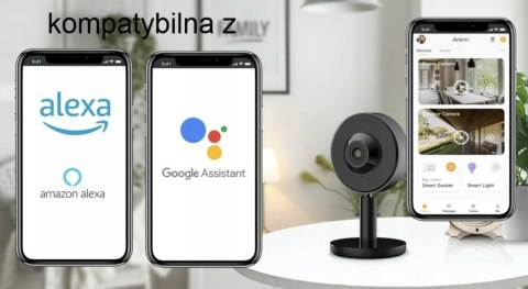 Kamera bezprzewodowa wewnętrzna ARENTI INDOOR1 2K/3MP Alexa / google