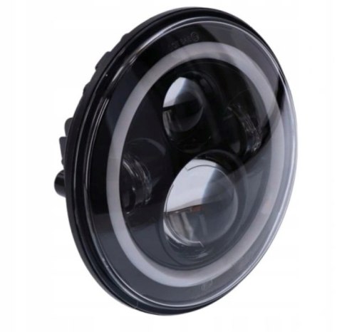 Lampa przednia 7" LED czarna reflektor