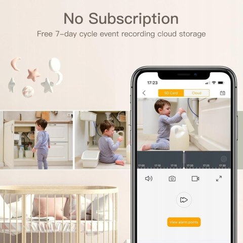 Kamera bezpieczeństwa do wnętrz Arenti 4MP , monitor dla niemowląt