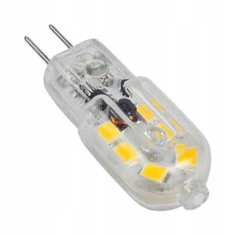 Żarówka LED G4 3W=20W AC/DC 12V Biały Ciepły 210LM - 8sztuk