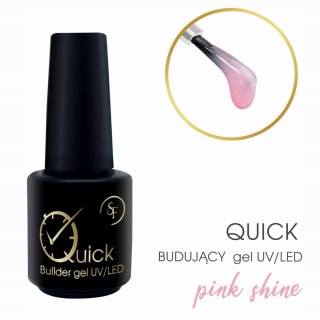 QUICK - Budujący żel UV/LED PINK SHINE 15 g