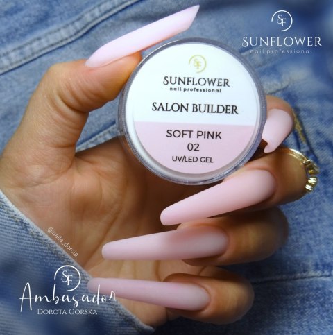 Salon Builder Soft pink 15g Żel UV Budujący