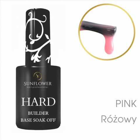 HARD PINK Baza Budująca Żel UV/LED Soak Off 332