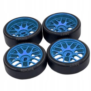 4x 1:28 Felga i opony DIY Accs Blue 1