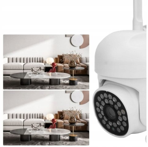 KAMERA ZEWNĘTRZNA 2W1 OBROTOWA WIFI 1080P NA ZEWNĄTRZ SD