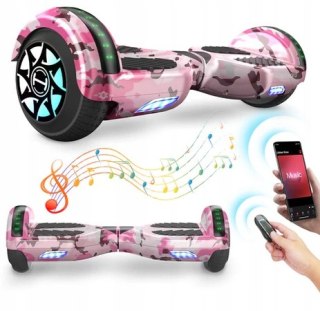 IHoverboard H4 Różowa deskorolka Bluetooth 6,5