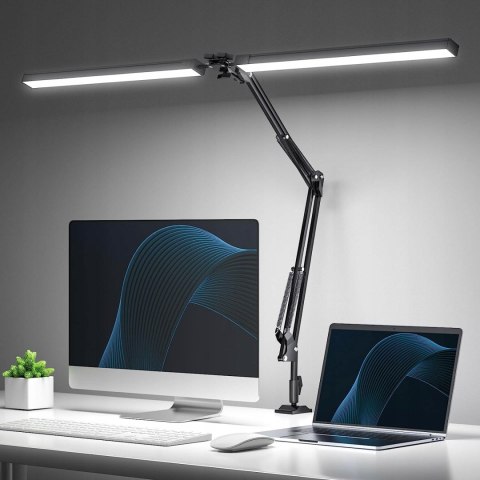 LAMPA BIURKOWA Z DŁUGIM RAMIENIEM 24W 3TRYBY 1000LM LAMPA STUDYJNA LED