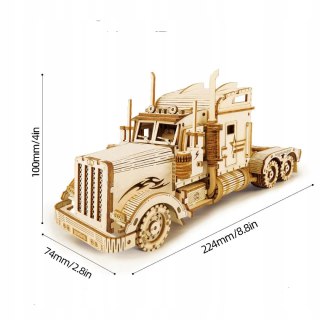 PUZZLE 3D MODEL DREWNIANY TIR CIĘŻARÓWKA ZABAWKA EDUKACYJNA PREZENT DZIECI