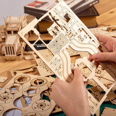 PUZZLE 3D MODEL DREWNIANY TIR CIĘŻARÓWKA ZABAWKA EDUKACYJNA PREZENT DZIECI